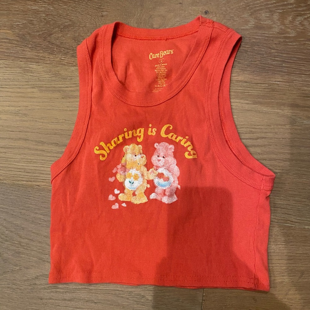 Care Bears sharing is caring women’s tank top